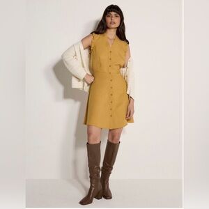 APRICOT 🍑 - Ruffle Button Down Dress